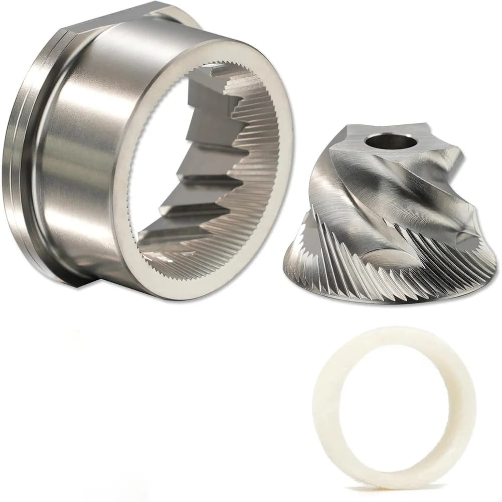 For Breville- 870 876 878 Grinder Burr Set Stainless Steel Precision Replacement Parts With Felt Washer For Coffee Machine