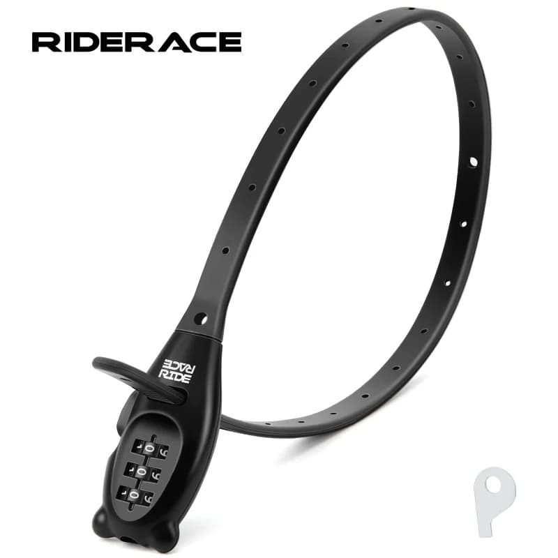 3-digit combination padlock RIDERACE, portable, bicycle, electric scooter, motorcycle, multipurpose anti-theft, bicycle helmet padlock