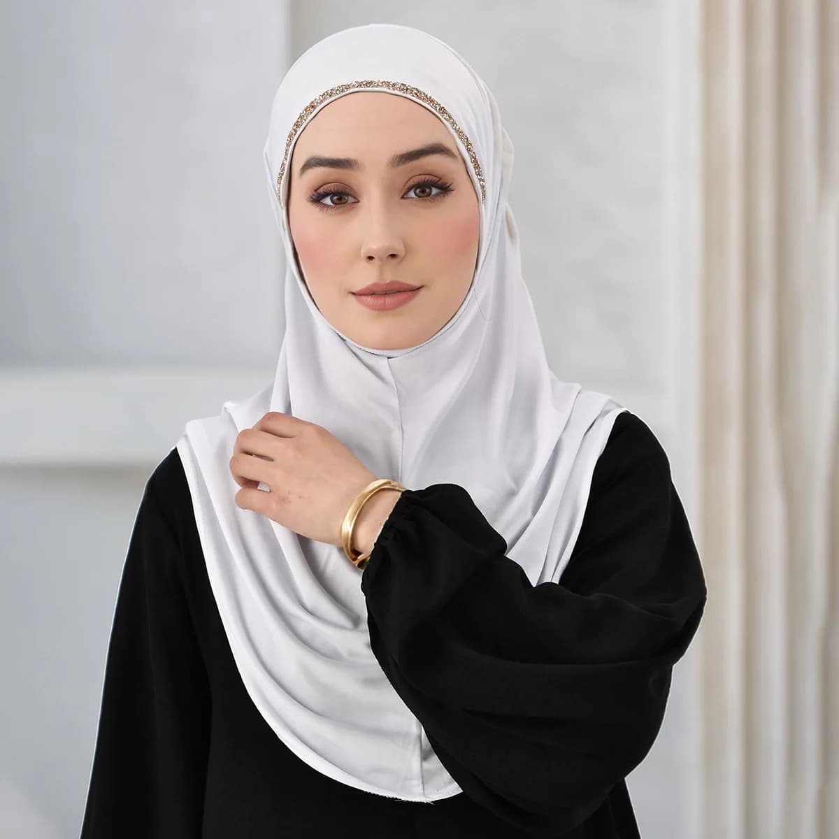 Elegant Hijab Chiffon Solid Color - Comfortable modest scarf suitable for modest fashionable dresses for weddings and parties