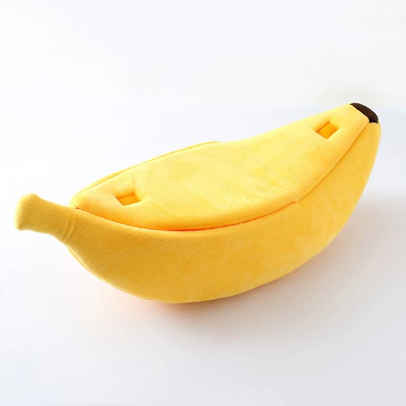Inverno Banana Gatto Letto Casa Divertente Carino Accogliente Tappetino per gatti Letti Caldo Durevole Portatile Cestino per animali Cuccia Cuscino per cani Forniture per gatti invernali