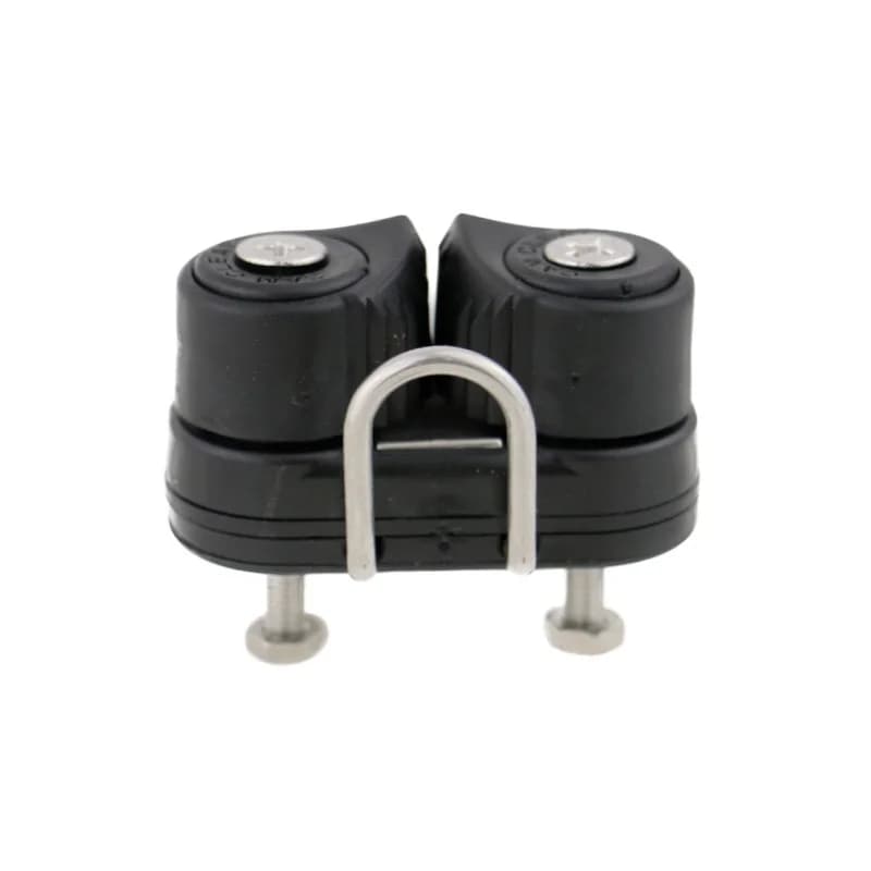 ISURE MARINE Morsetto per corda in nylon nero con anello guida Morsetto a sfera Morsetto per filo Morsetto per corda automatico Accessori hardware per yacht