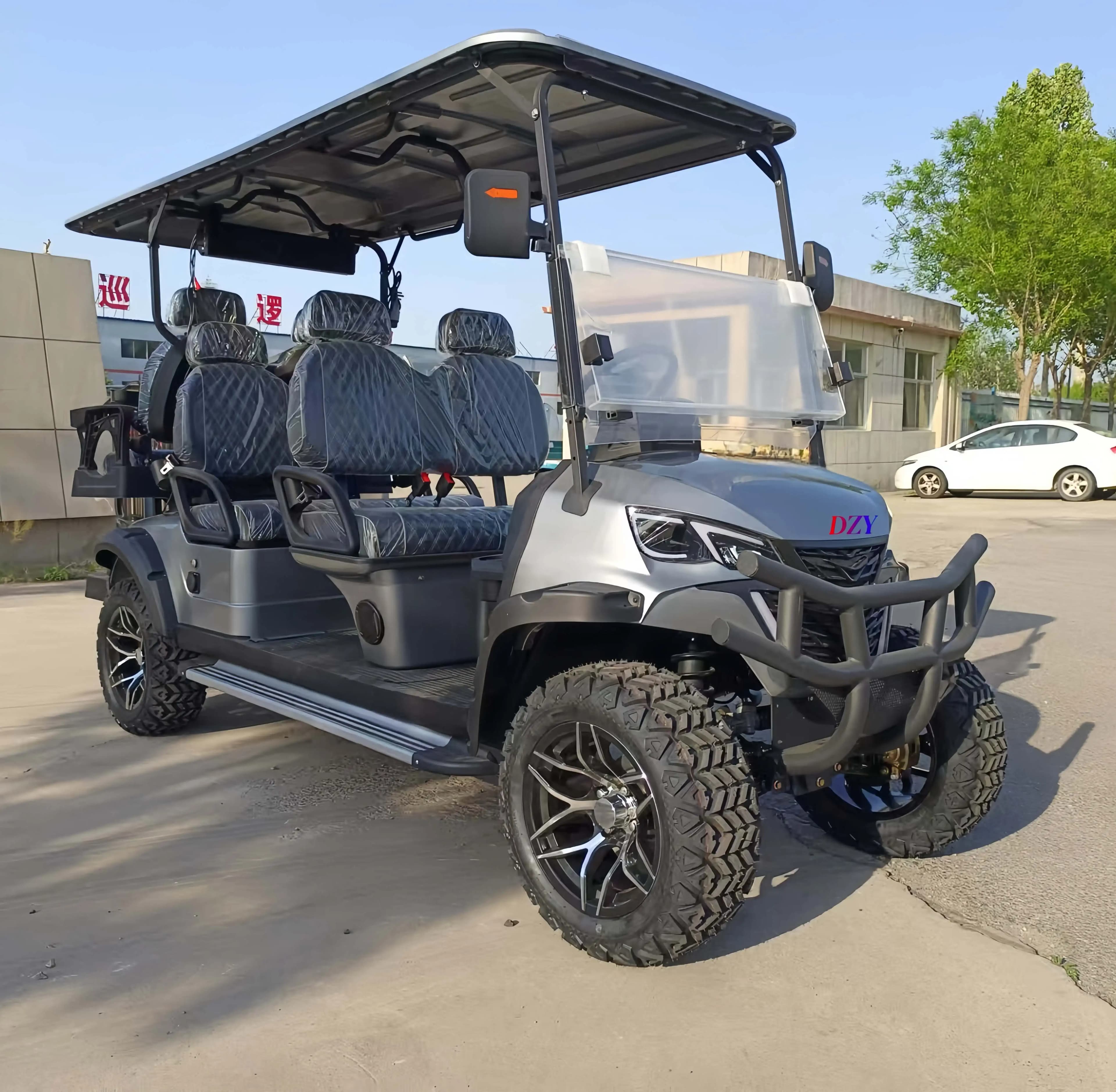 Nuovo Golf Cart Elettrico a 4 Posti con Batteria al Litio, Trazione Integrale e Pannello Solare per la Generazione di Energia, Ideale per la Caccia