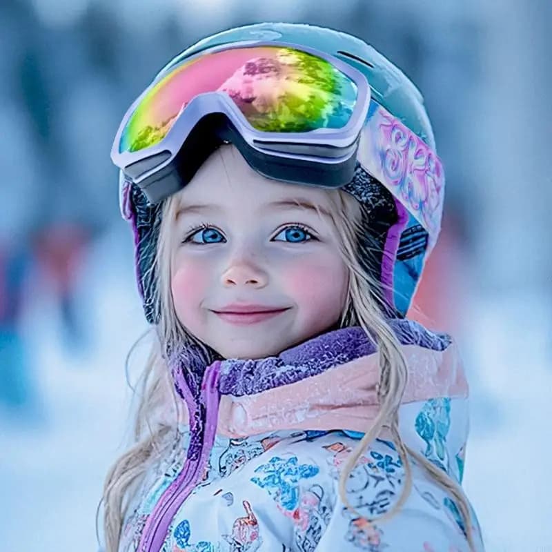 Pxpf Ski Goggles Cinghia regolabile a doppia strati