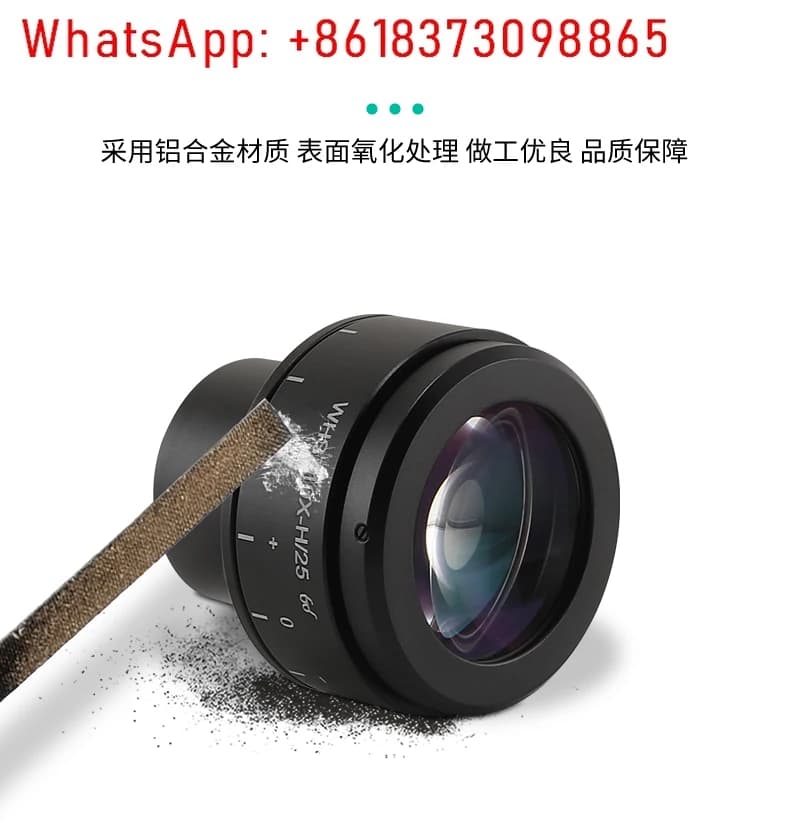 Oculare per microscopio stereo per studenti, disponibile WH10XH25 ampio campo visivo regolabile 30 mm