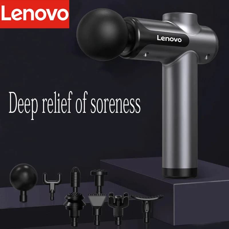 Genuine Lenovo N2 N3 Fascia Gun Massage for Professional Grade Muscle Relaxation LED Touch Screen 6-8 Massage Head Holiday Gifts