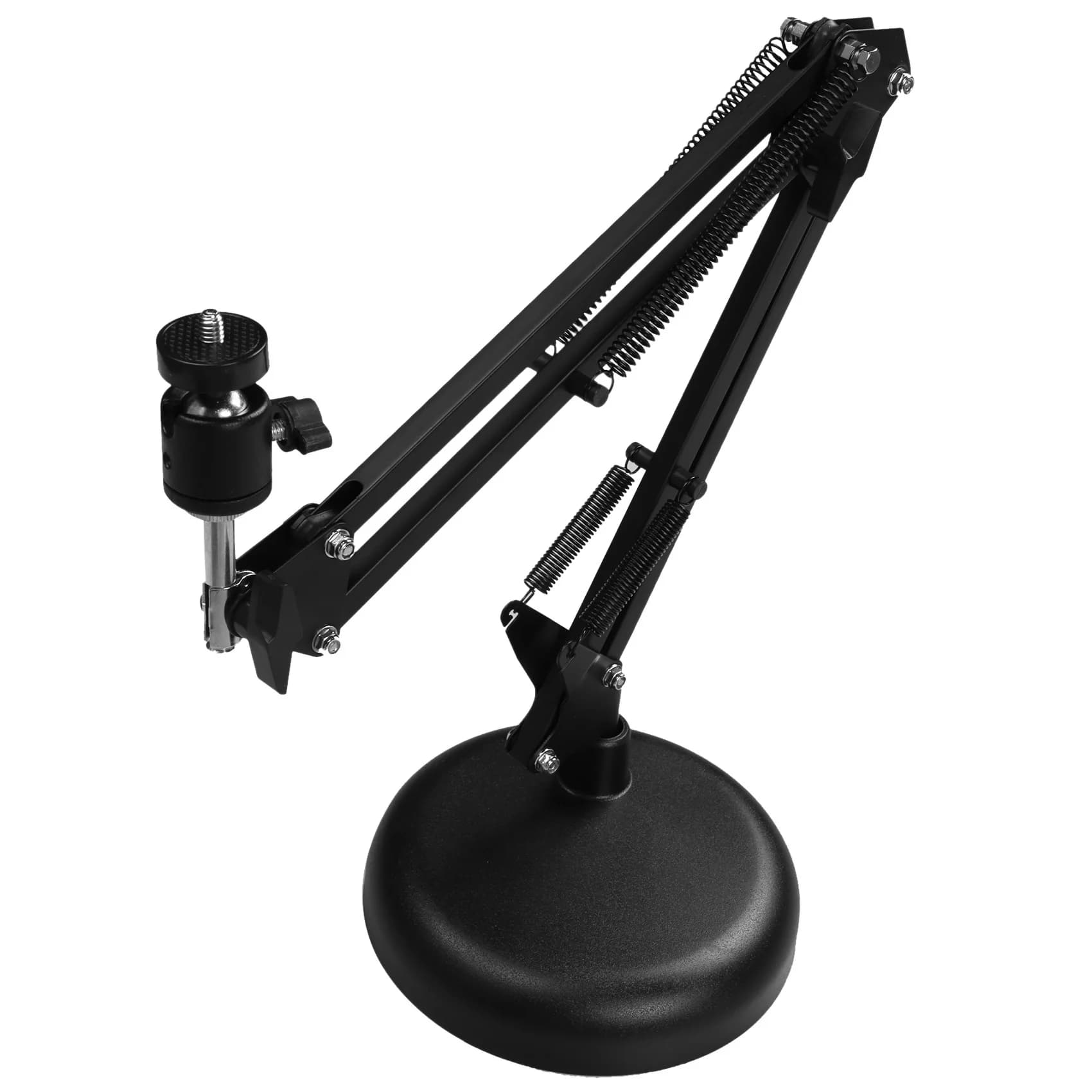 Supporto per webcam A28Q per supporto a forbice da tavolo con base rotonda migliorata, per webcam Logitech