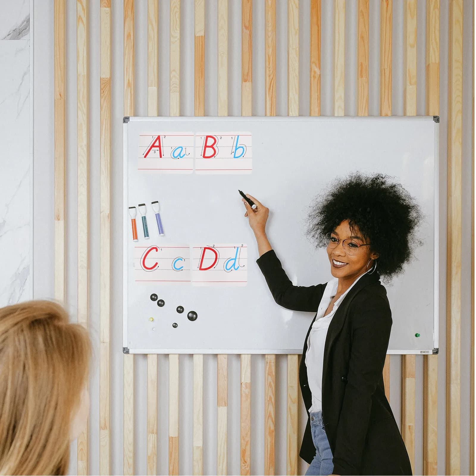 Set di Magneti Alfabetici per Frigorifero, Lettere Magnetiche Maiuscole e Minuscole, Kit Educativo per l'Apprendimento Prescolare, Ortografia e Conteggio