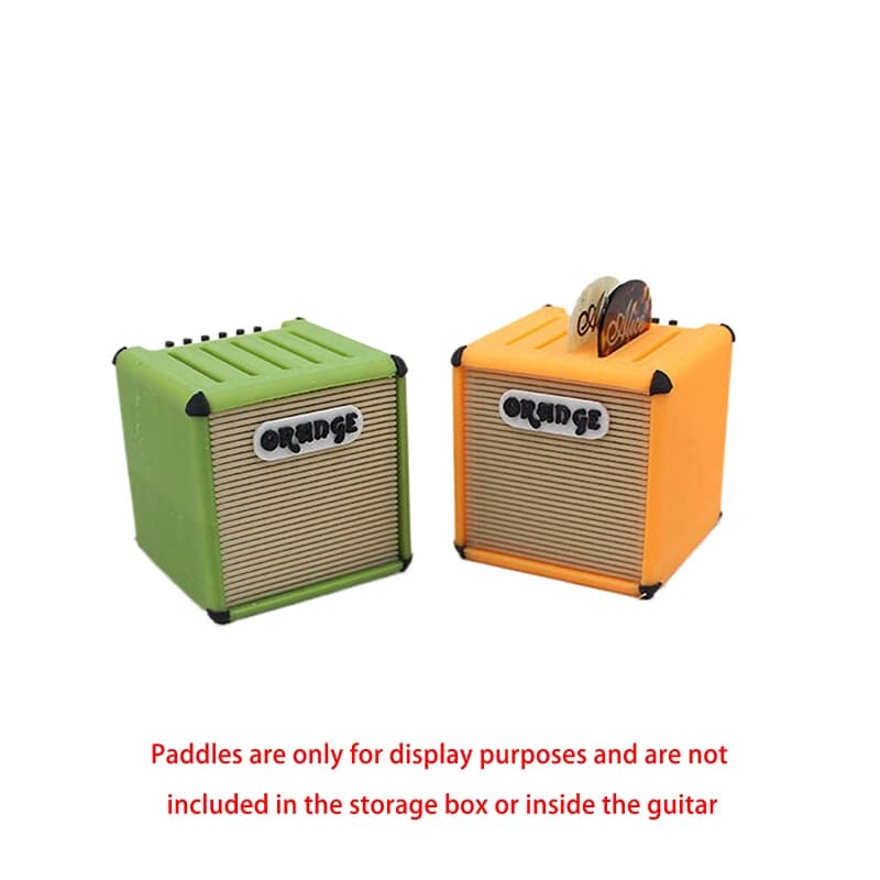 Set di 1 Nuova Scatola Porta Plettri per Mini Chitarra 1/12, Accessori Decorativi in Miniatura per Scene Musicali, Giocattoli per Bambole