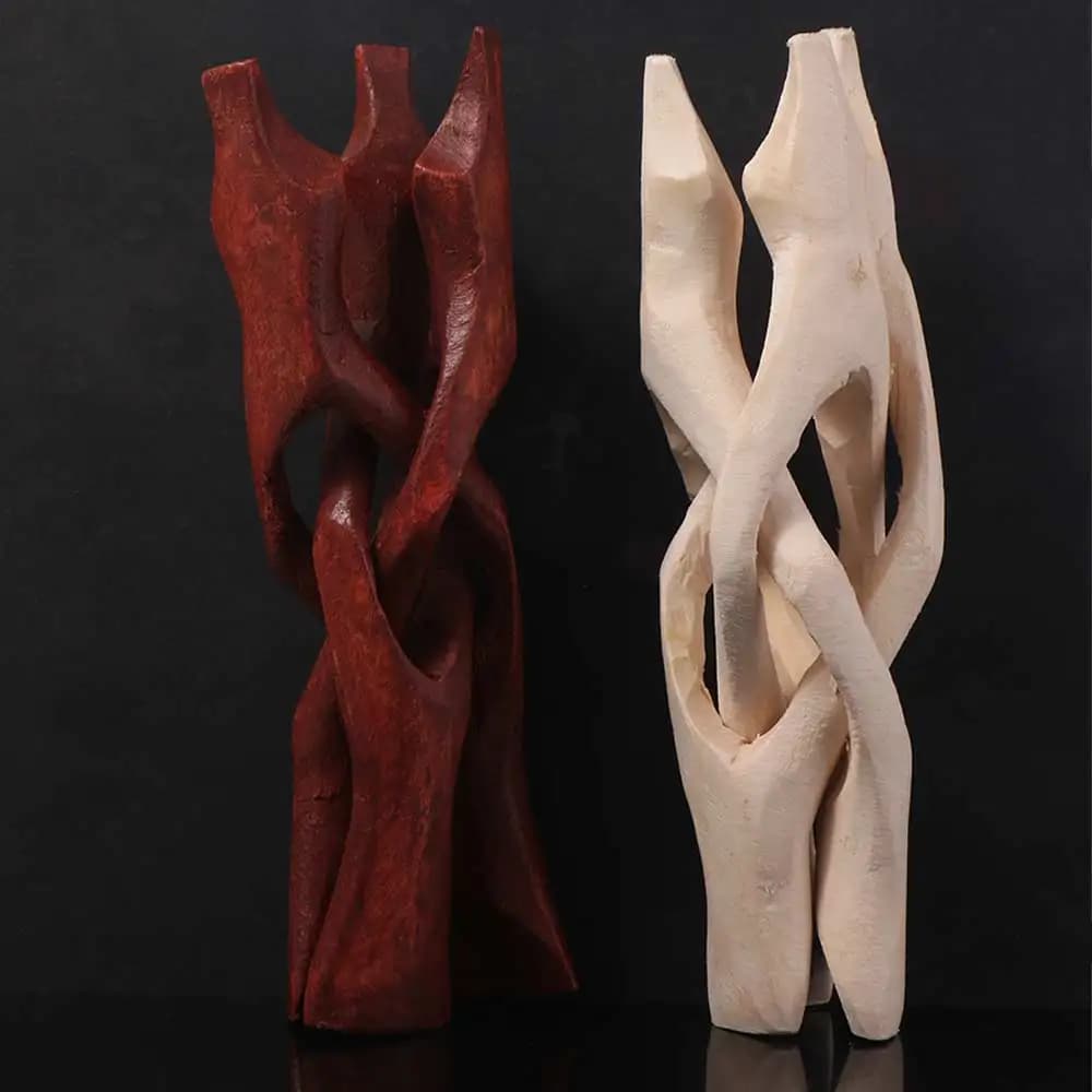Semplice Supporto Multiuso in Legno per Conchiglie di Abalone, Elegante Espositore Portatile con Treppiede in Legno, Decorazione per la Casa