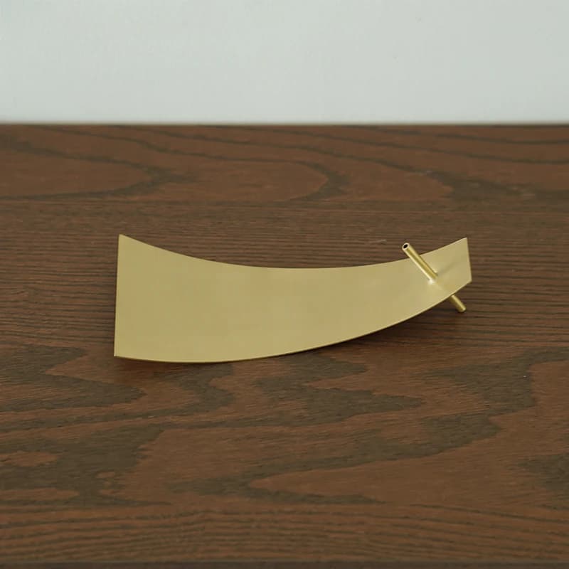 Decorazione moderna dell'ufficio dello studio domestico del supporto del bastone del bruciatore di incenso in ottone