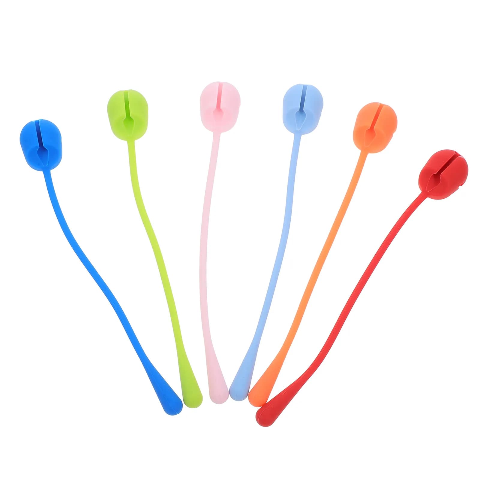 16 Pezzi Organizzatori per Cavi in Silicone Riutilizzabili, Fascette per Gestione Cavi da Scrivania, Ideali per Casa, Ufficio, Garage