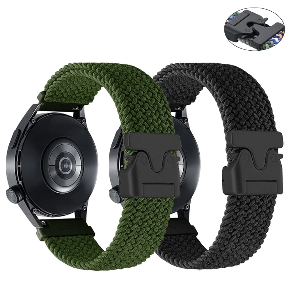 Cinturino in nylon 20mm 22mm per cinturino Xiaomi Watch S4 per Mi Watch 2 Pro/S3 S2 46mm S1 cinturino elastico intrecciato attivo cinturino morbido