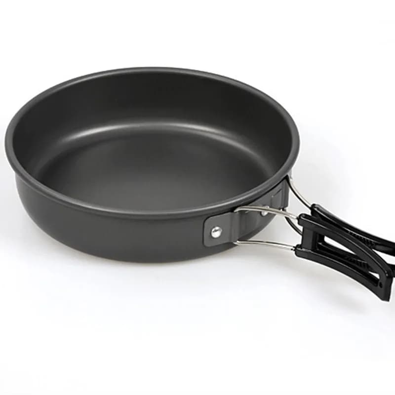Padella da campeggio piatta antiaderente pieghevole per esterni 18 cm 20 cm 22 cm