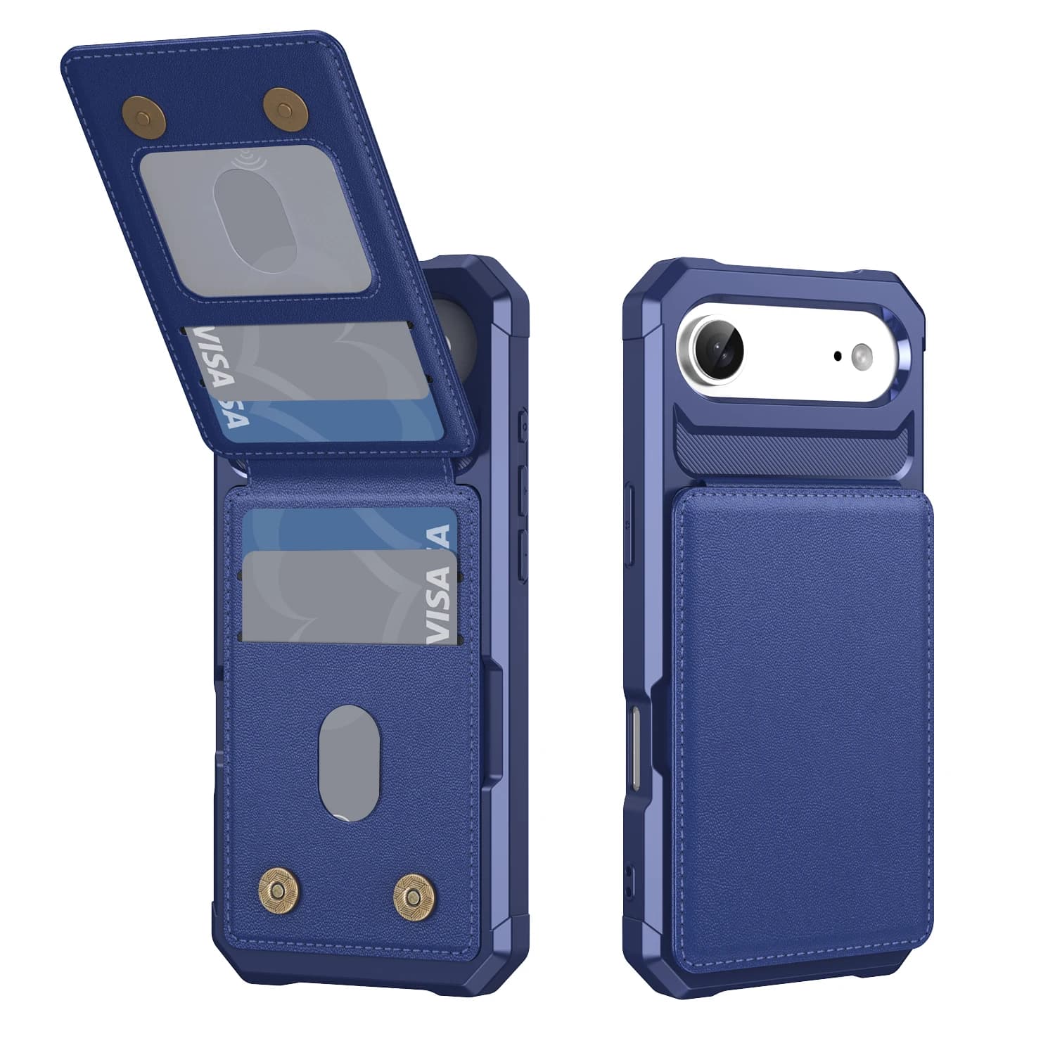 Luxury Flip Wallet Leather Phone Case With Card Slot Stand For iPhone Air 17 16 15 Plus 14 13 12 Pro Max 17e 16e Anti-drop Cover