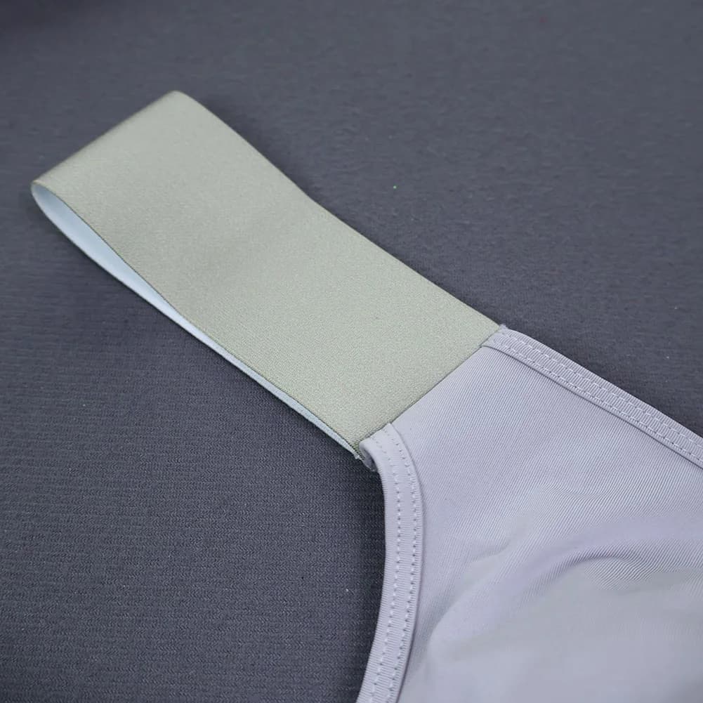 Men's Slips Unit Grey with Elastic Largo, Sporty Headband with U Bag for Fitness and Running