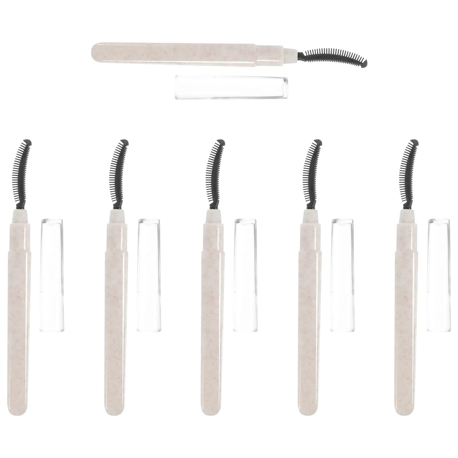 Set of 6 Light and Reusable Brushes for Mascara, Hair Separator comb, Eye Makeup Tools, Ideal for Travel