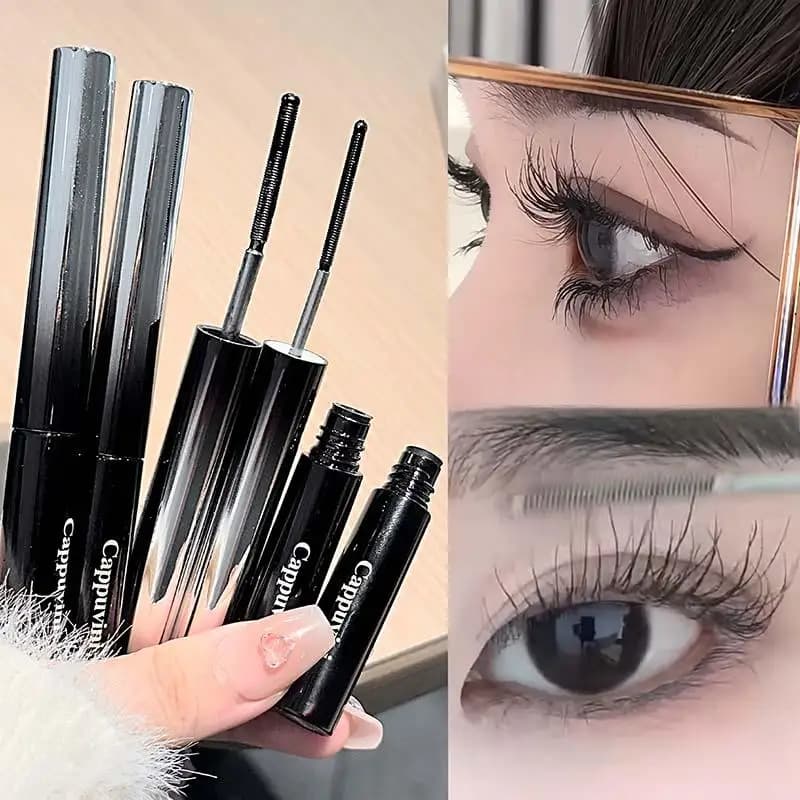 Cappuvini Slim Mascara Long-Term Curl Fixing Cream for waterproof eyelashes Reinforcer for eyelashes without deburring for volume