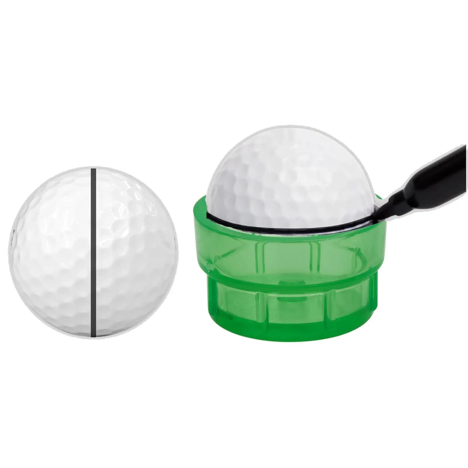 Marcatore per Palline da Golf con Precisione a 360 Gradi, Strumento di Allenamento Leggero e Compatto per Colpi Perfetti