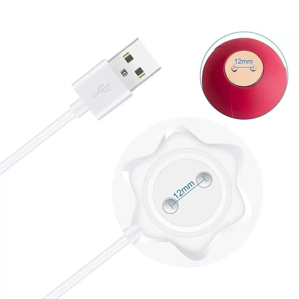Cavo USB di ricambio per ricarica rapida, base dock station per massaggiatore Rose, adattatore caricatore magnetico da tavolo per vibratore Rose