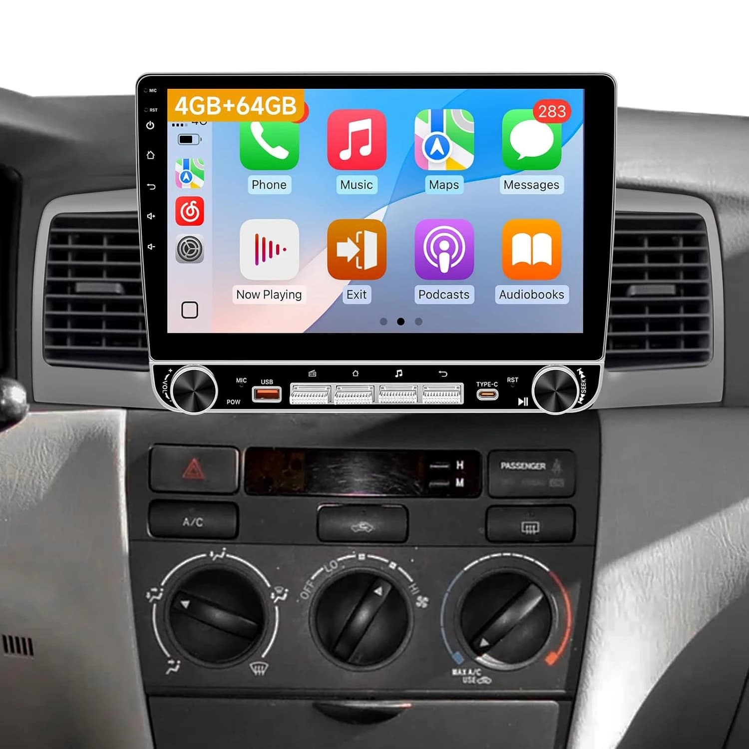Autoradio Android 13 4G+64G per Toyota Corolla (Non JBL) 2003-2008, Stereo con Schermo IPS da 10.1 Pollici e Carplay