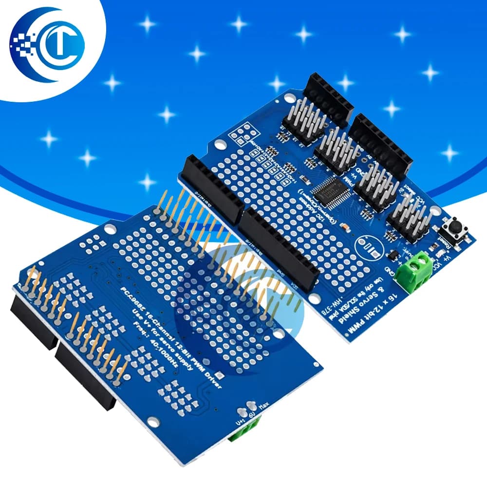 Motore/Stepper/Servo/schermo Robot per Arduino I2C v2 Kit con Driver PWM TOP