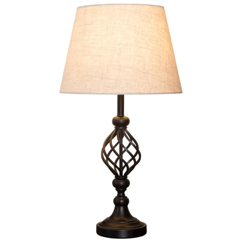 Lampada da scrivania americana di fascia alta in ferro battuto, vendita diretta in fabbrica, semplice lampada decorativa per lampada da comodino nel soggiorno