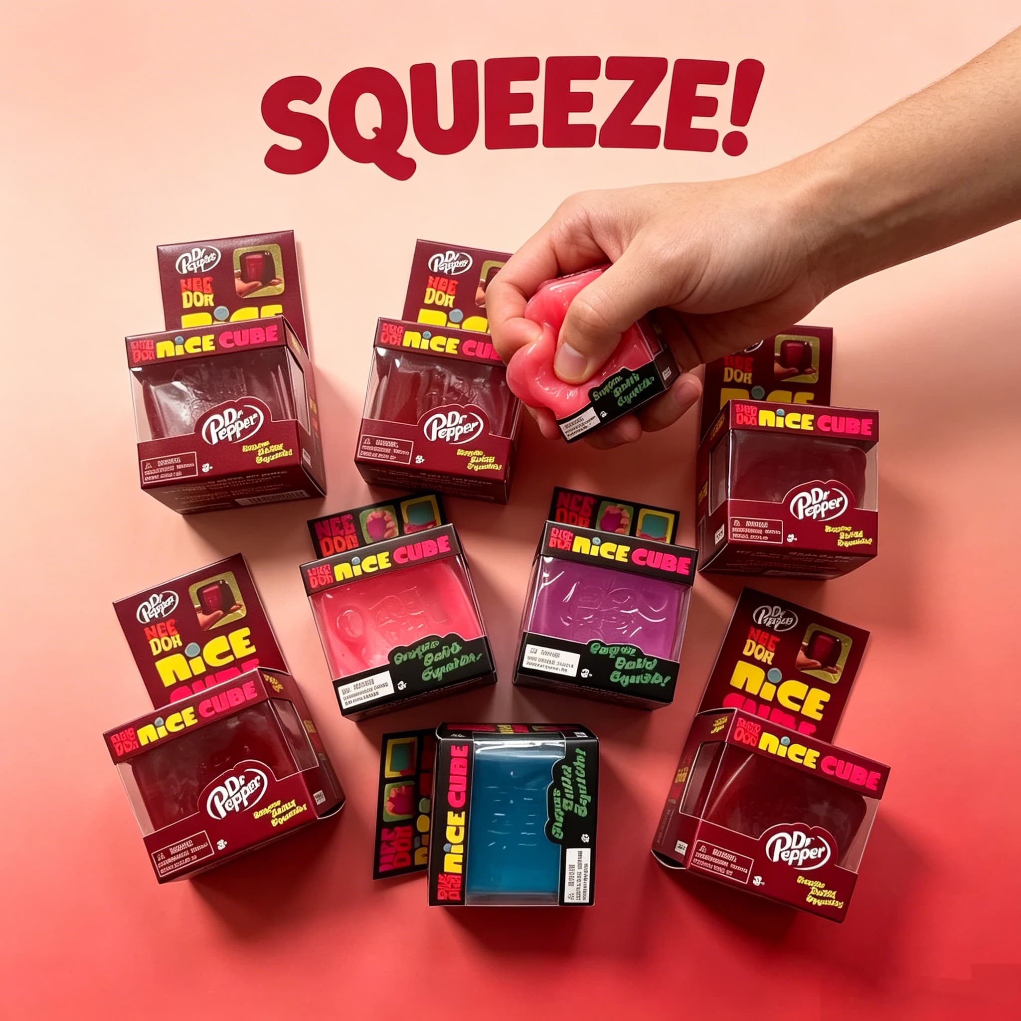 2026 Schylling NeeDoh Nice Cube Squish Giocattolo Sensoriale Antistress Calmante per ADHD, Concentrazione, Bambini e Adulti