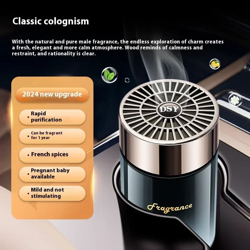 New Deodorant for Auto Adjustable Fragrance for Home Diffuser Solid Fragrance Diffuser Long-Term Light Perfume Intelligent Car Interior Gifts