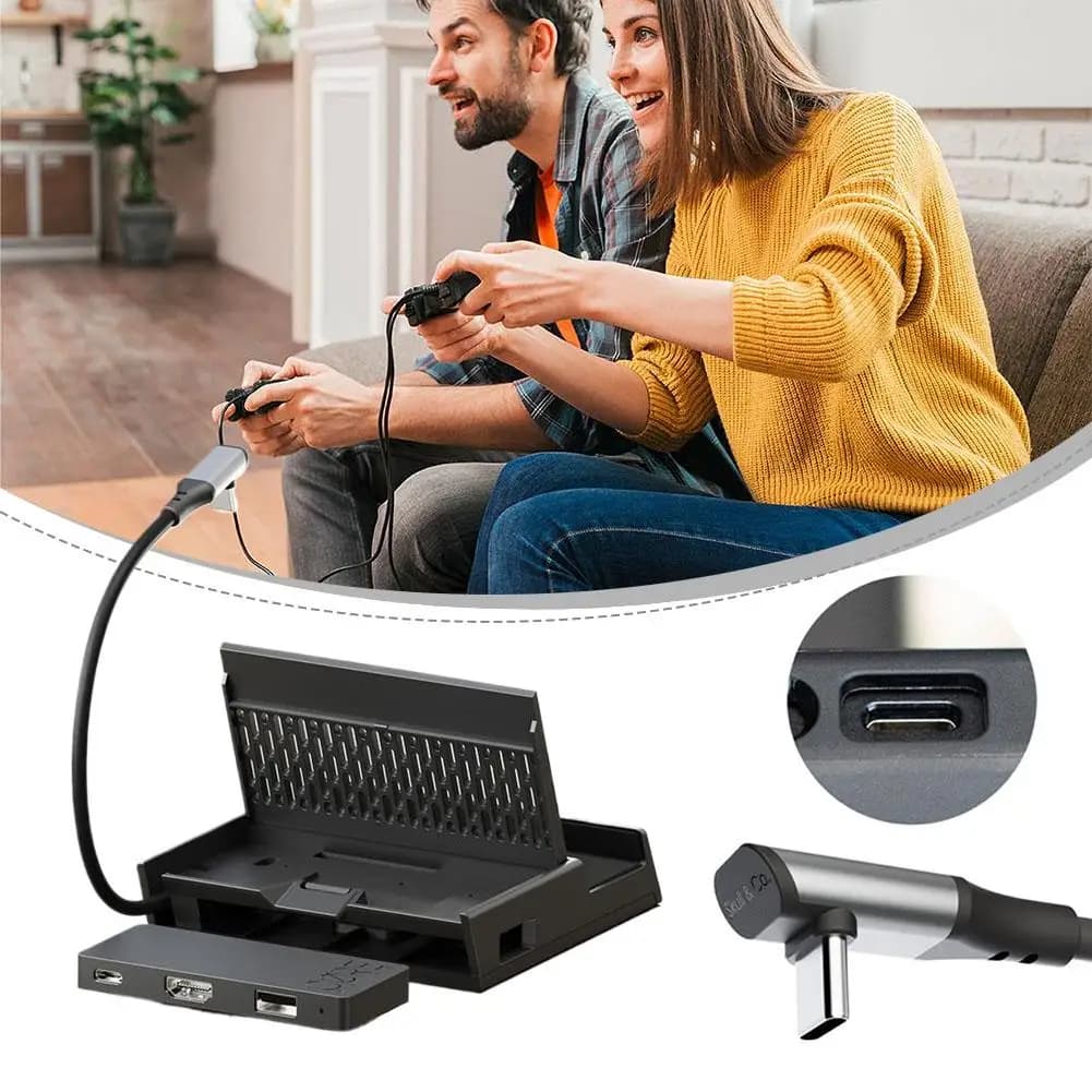 Docking Station Portatile USB C Hub per ROG Xbox Ally X Steam Deck Gaming, Dock di Espansione per Laptop PC Elettronica