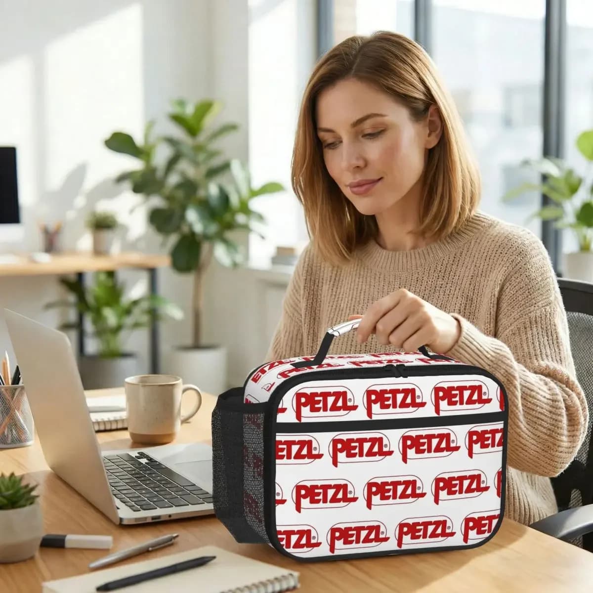Sport Climbing Petzl Insulated Lunch Bag for Women Office Cooler Thermal Food Box Tote Portable Lunch Boxes Container