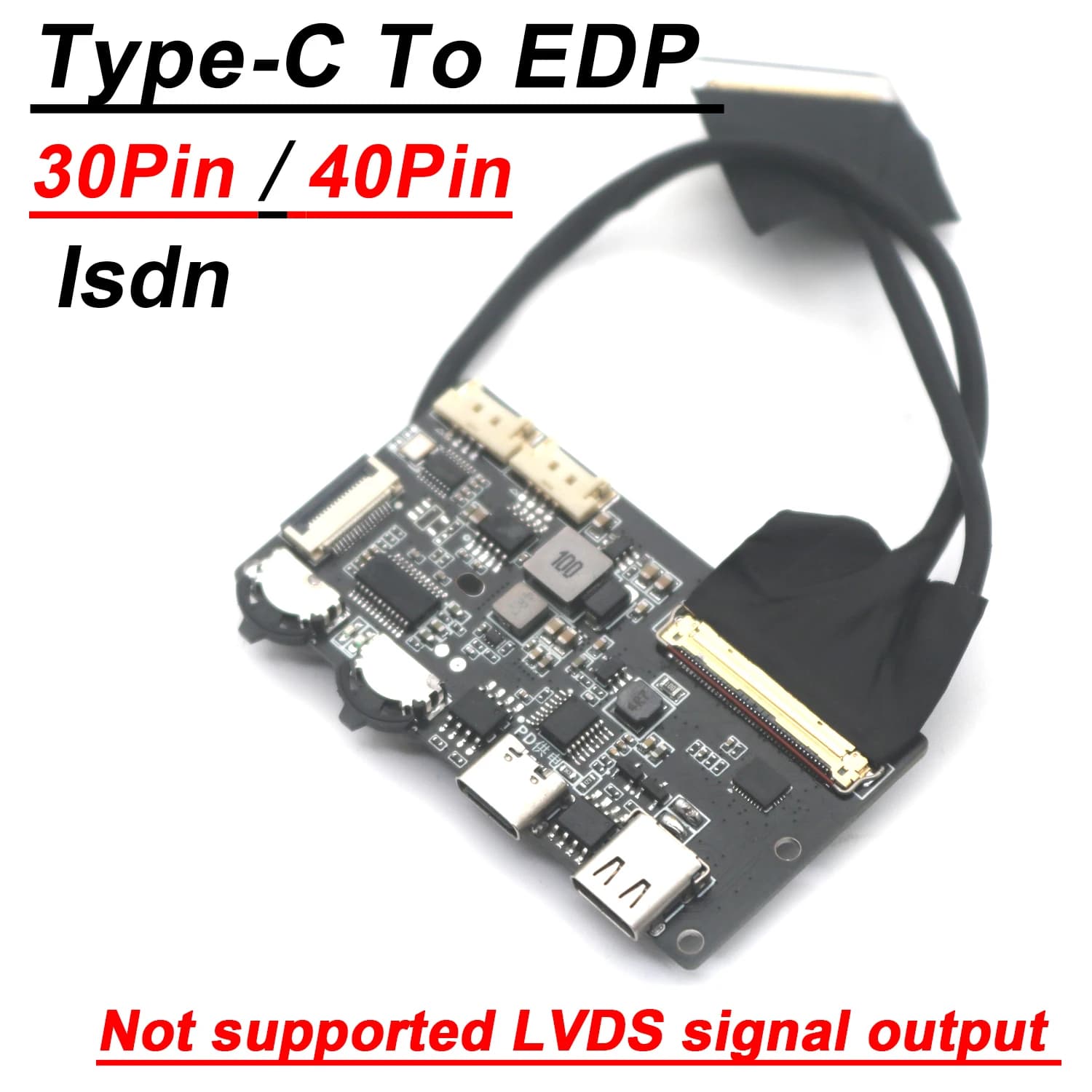 Isdn USB Tipo-C A EDP Scheda Driver Segnale EDP 2K 4k 30PIN 40PIN Proiettore LCD Portatile Display dello schermo Segnale EDP Notebook Telefono
