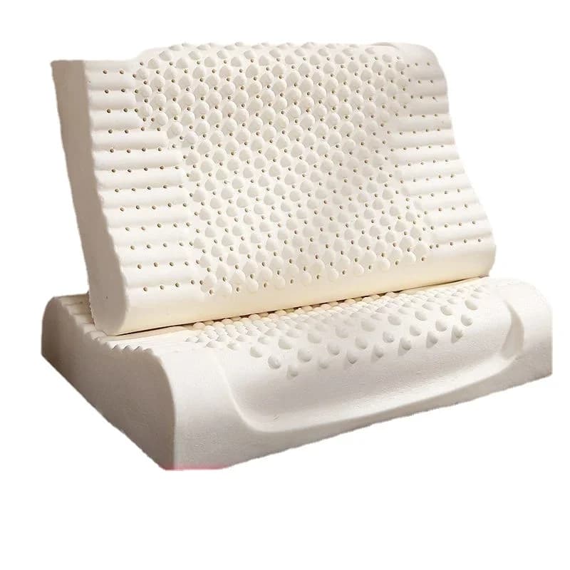 Cuscino in Lattice Naturale Thailandese 93% per Collo e Cervicale, per Casa, Adulti e Studenti