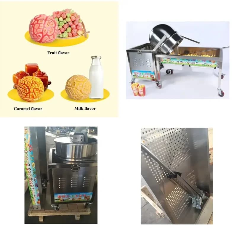 2026 CE Caramel Popcorn Making Maker Machine Kettle Corn Popcorn Machine Commercial for Sale Industrial Popcorn Maker Machine