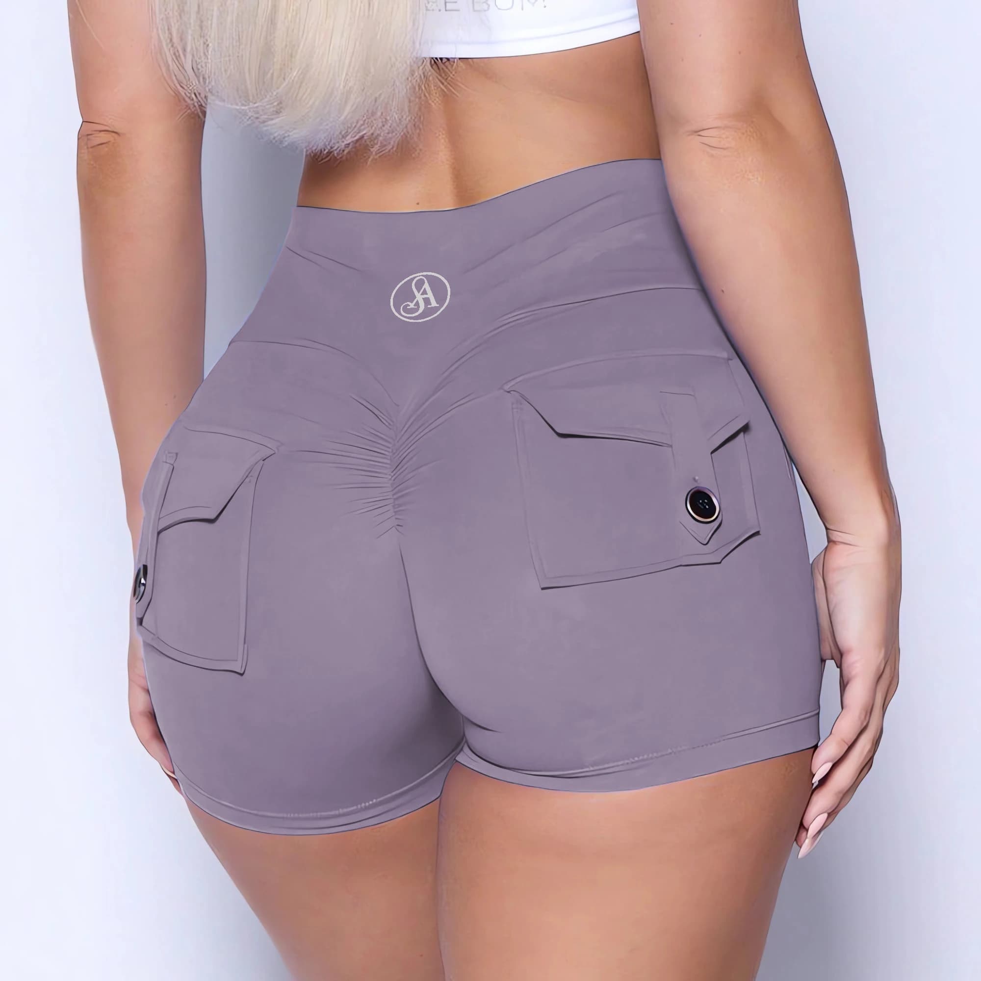 2025 Allure The Band Donna Tasca Scrunch Butt Shorts Push Up Palestra Pantaloncini sportivi Legging per le donne Hip Booty Shorts Pantaloni da donna