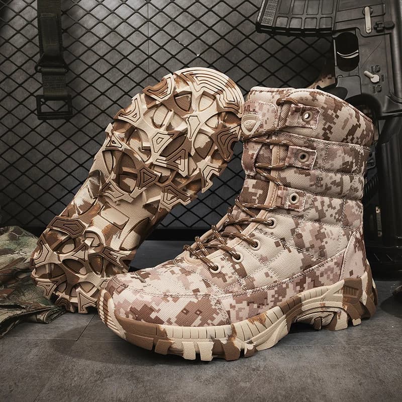 Platform Trekking Boots Men Shoes Trendy Camouflage Hiking Boots for Men Big Size 47 Non-slip Outdoor Boots Men Botas Hombre