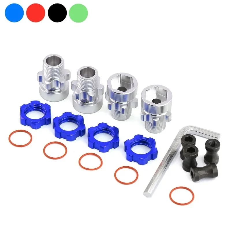 Adattatore per mozzo esagonale ruota scanalata in metallo da 12Mm a 17Mm per Trxs Slash2wd Rustler stamede Bandit 4WD RC ricambi auto