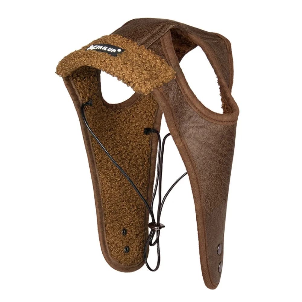 Cappello Caldo per Cani alla Moda con Fori per le Orecchie, Berretto Regolabile Antivento per Animali Domestici, Copricapo Invernale
