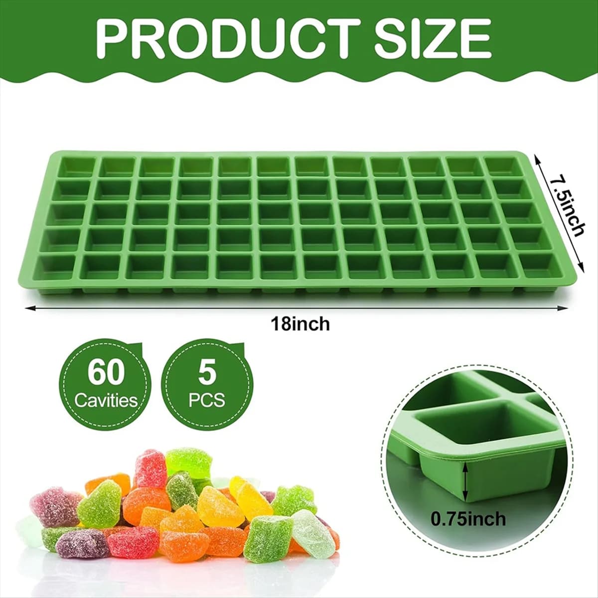 【Offerta esclusiva!】 Stampo per cubetti di ghiaccio in silicone