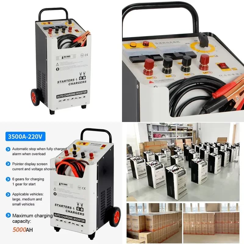 12V 24V Portable Car Battery Charger Truck Auto Jump Starter Fast Shipping DDP