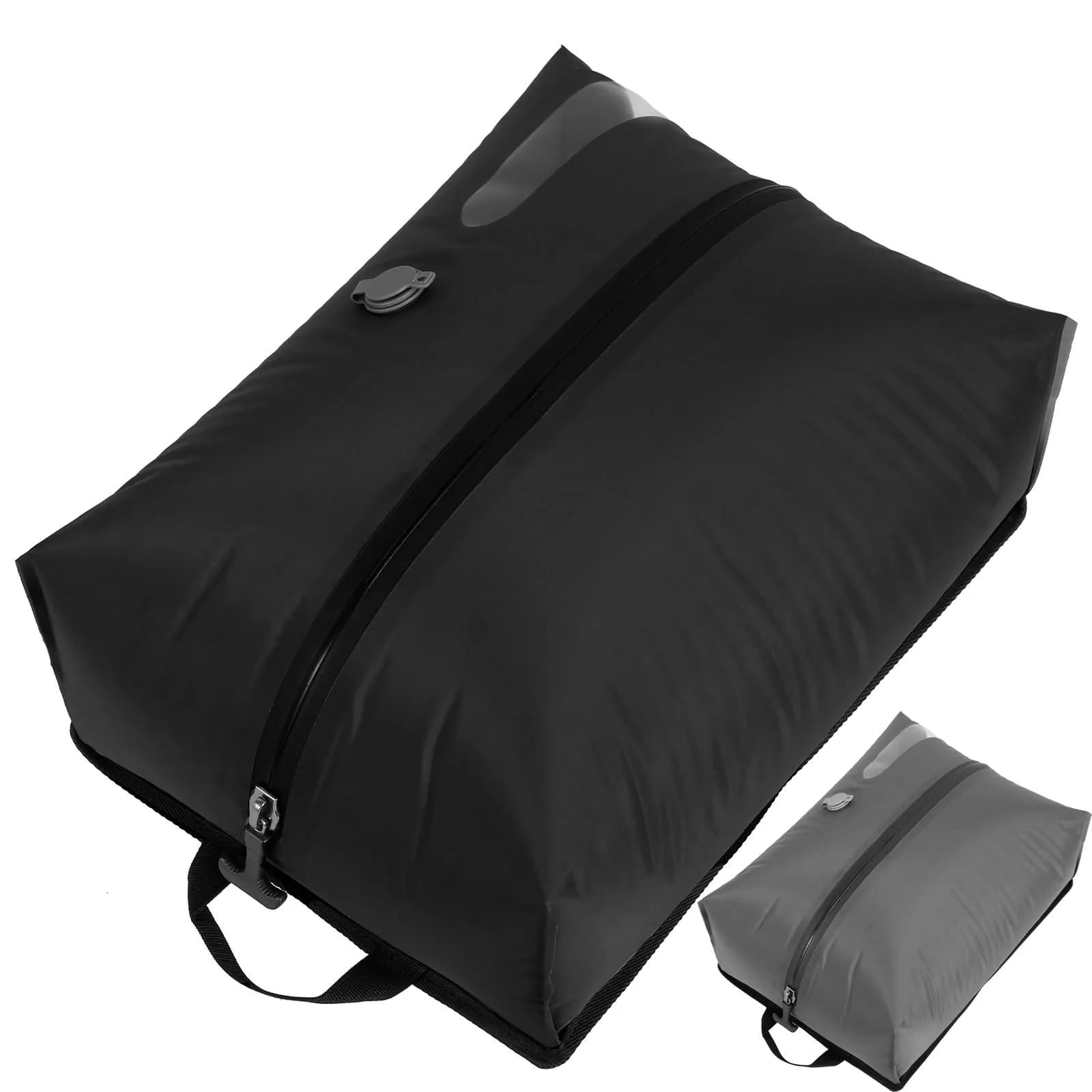 16L Vacuum Compression Bag Waterproof Airtight Zipper Closure Travel Vacuum Bag With Visible Window Backpack Luggage Bag
