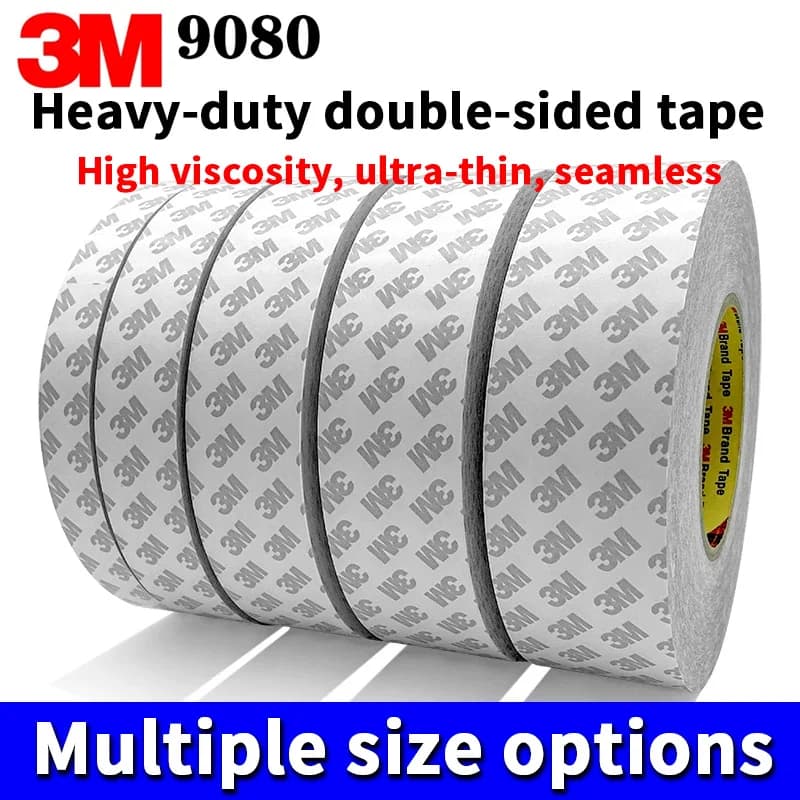3M 9080 Double-sided Tape Strong Adhesion Ultra Thin Waterproof Seamless, Temperature Resistant High Sticky Double Sided Tape