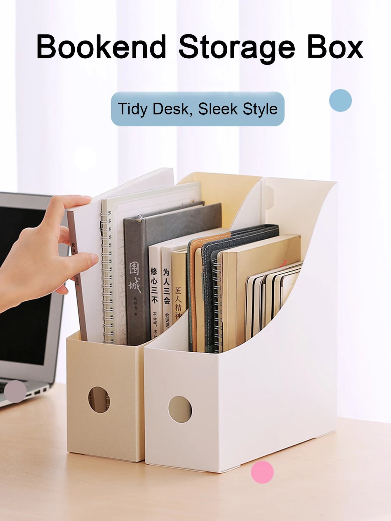 Organizzatore di file da tavolo in plastica, fermalibri per documenti da ufficio per studenti, scaffale regolabile, scatola di immagazzinaggio per materiale scolastico domestico