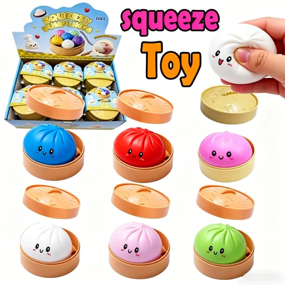 Giocattolo Gigante Squishy a Forma di Raviolo, Riutilizzabile, a Bassa Resilienza, Antistress, Decorazione Unica per la Casa, Regalo