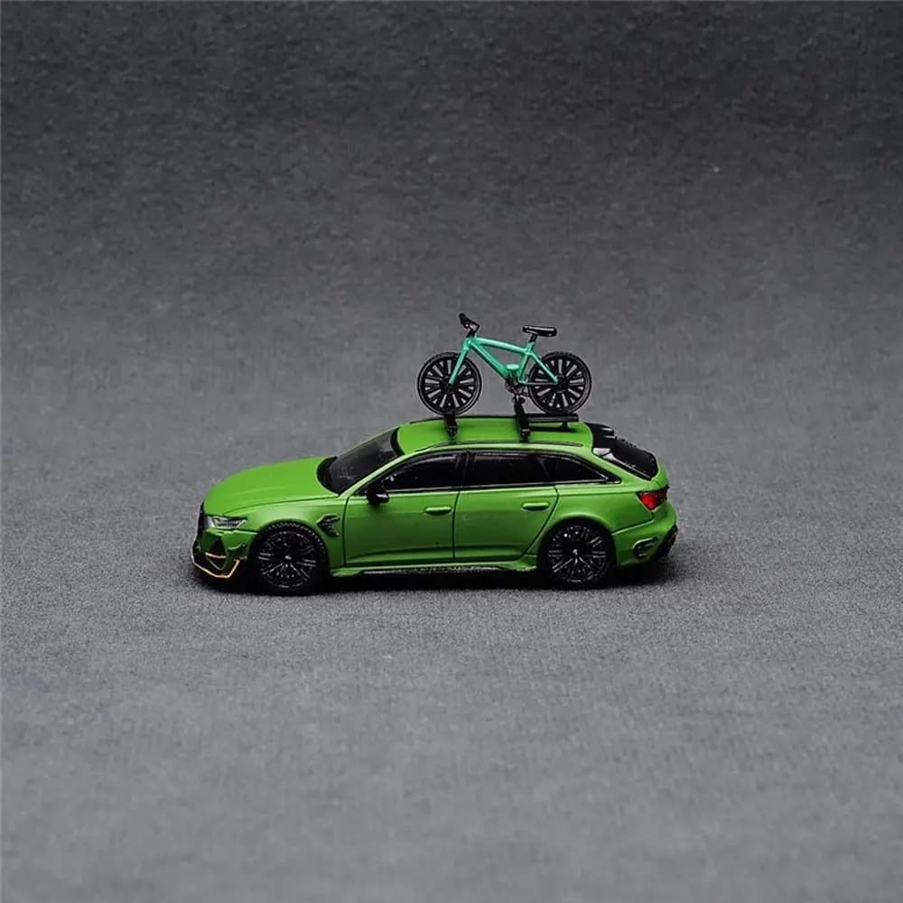 1:64 Scale Model Car Roof Bicycle Kayak Display 1/64 Car Roof Accessories Plastic Miniatures Model Car Luggage Rack