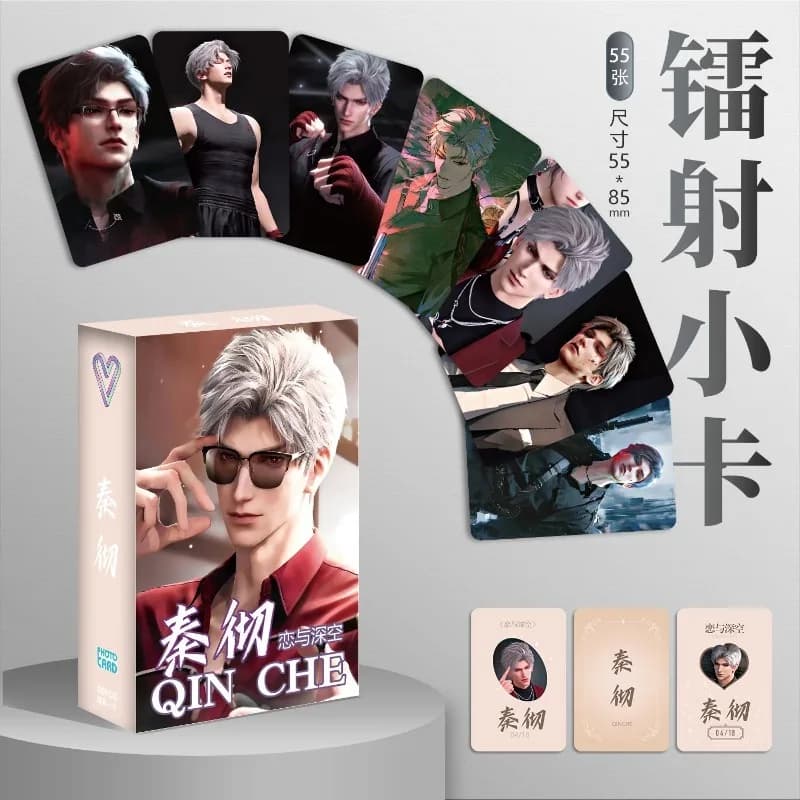 Regalo di festa personalizzato per cartoni animati Love and Deepspace Sylus Laser Truck Gioco B creativo Anime Periferico Carta da 3 pollici all'ingrosso