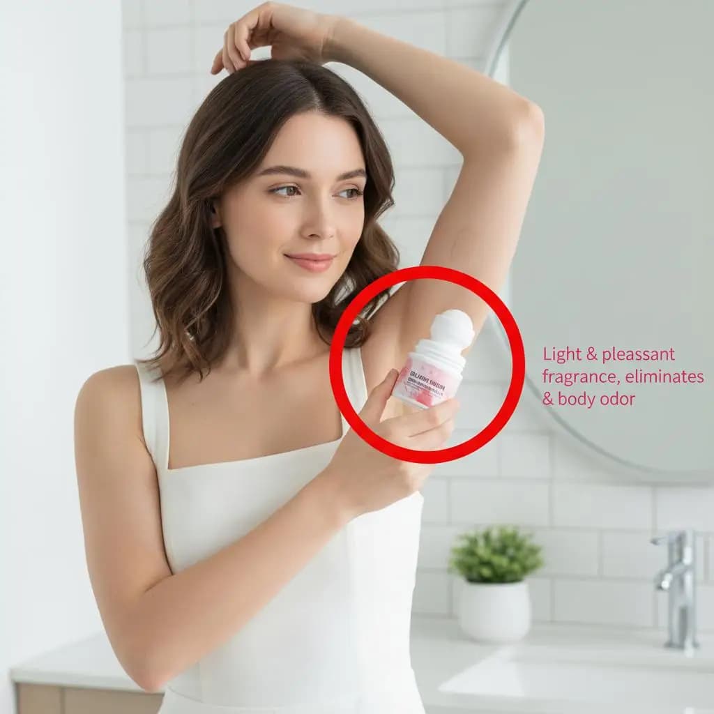 SADOER Deodorante Roll-On al Collagene di Sakura, Profumato, 48 Ore di Controllo degli Odori, Fragranza Fresca e Rinfrescante, Formula Levigante per la Pelle