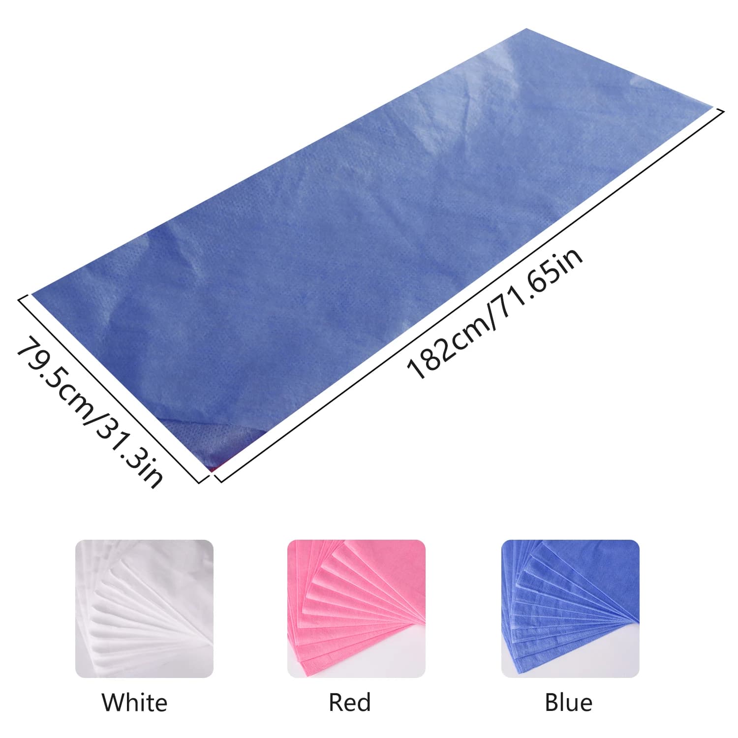 100pcs Tattoo Massage Table Sheets Disposable SPA Bed Sheets Non Woven Lash Bed Cover Beauty Salon Waterproof Stain Resistant