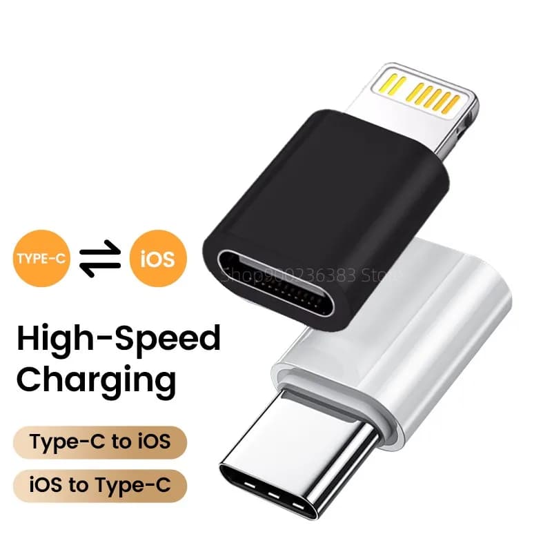 USB C To Lightning Adapter For iOS Male to Type C Female Converter Fast Charging For iPhone Type C IOS Data Transfer Adapter