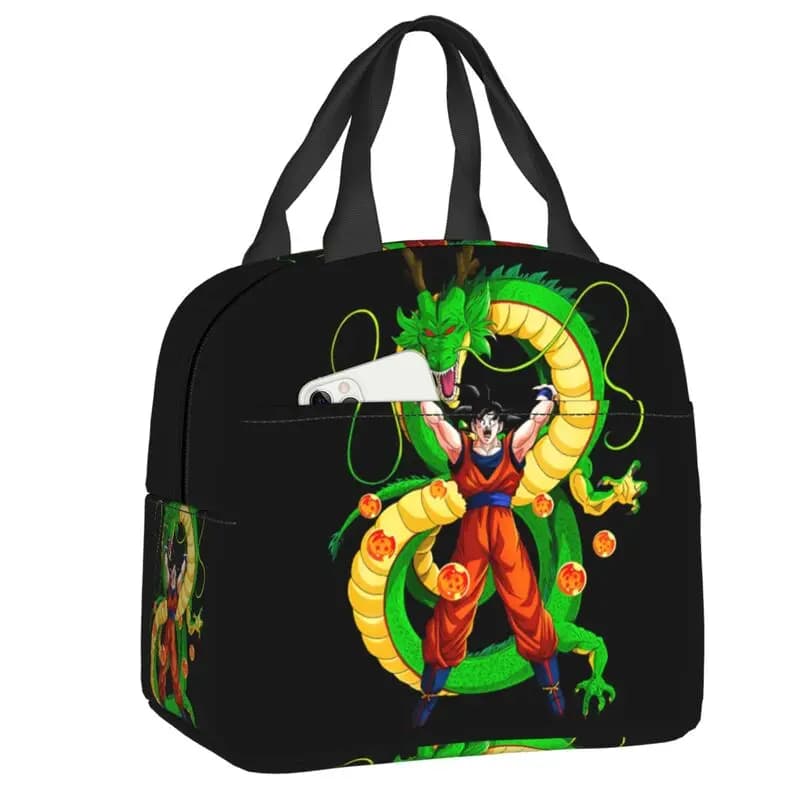 Scatole per il pranzo riutilizzabili personalizzate Goku e Shenron per donna, borsa termica multifunzione per il pranzo, borsa termica per il lavoro in ufficio