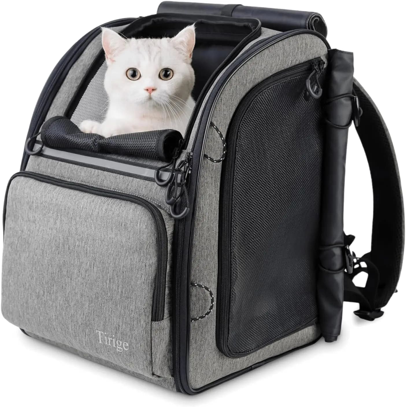 Zaino Trasportino Premium per Cani e Gatti - Ideale per Viaggi, Escursioni e Visite al Veterinario - Zaino per Animali Domestici Robusto e Durevole con Rete Traspirante, Sicuro